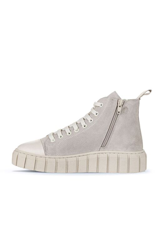 Bueno Shoes Bej Süet Kadın Düz Bot 01wz4101 - Görsel 3