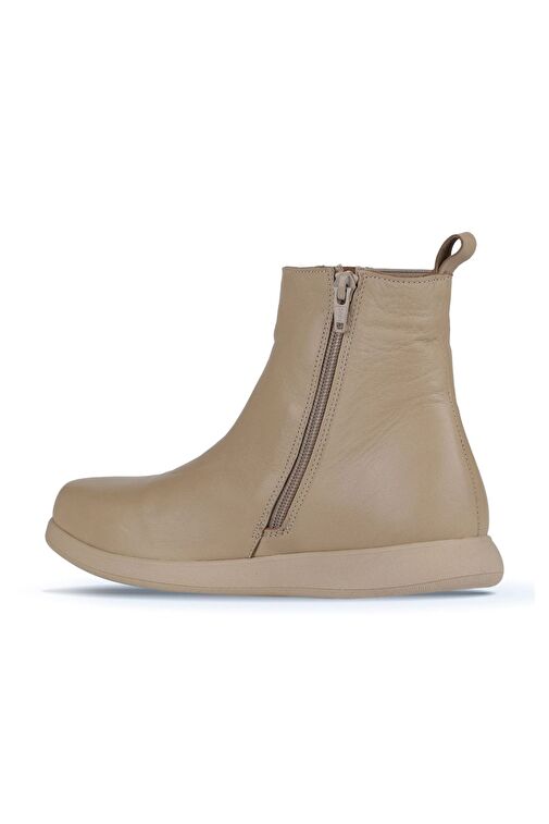 Bueno Shoes Vizon Deri Kadın Düz Bot 01wz4204 - Görsel 5
