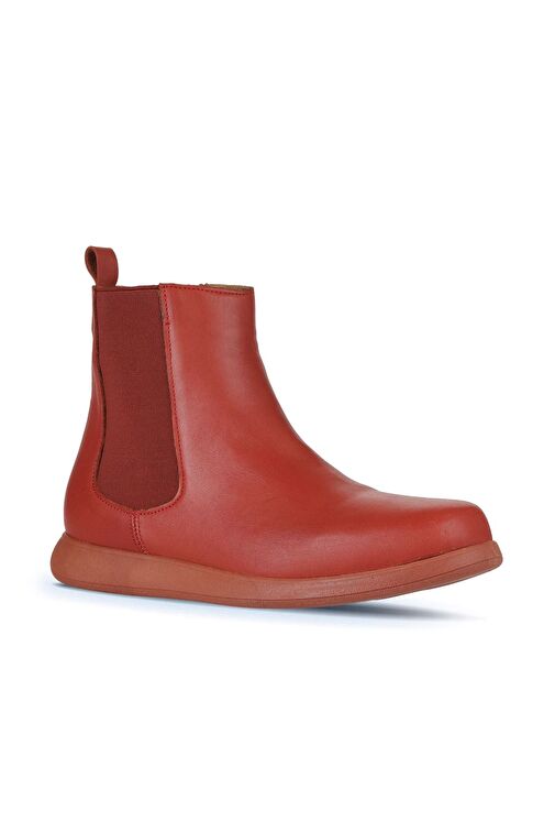 Bueno Shoes Kiremit Deri Kadın Düz Bot 01wz4204 - Görsel 4