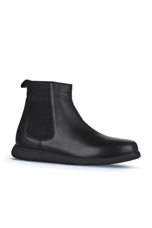 Bueno Shoes Siyah Deri Kadın Düz Bot 01wz4204 - Görsel 4