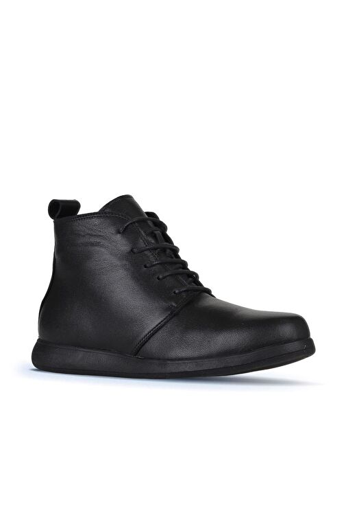 Bueno Shoes Siyah Deri Kadın Düz Bot 01wz4210 - Görsel 4