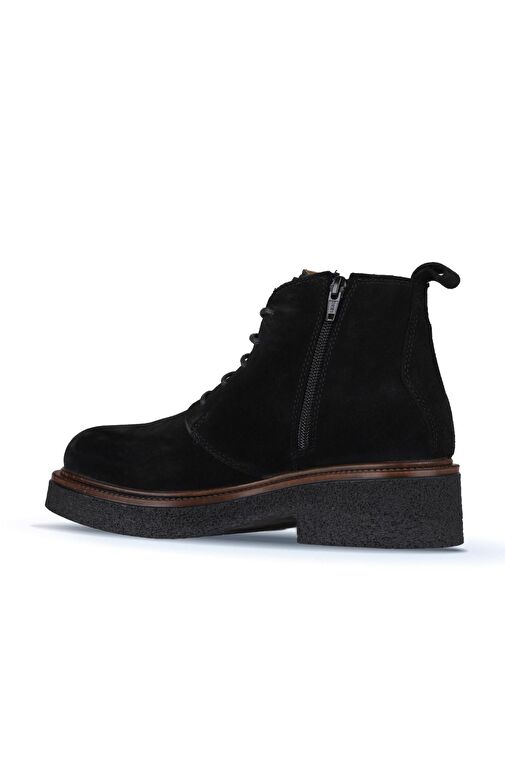 Bueno Shoes Siyah Süet Kadın Topuklu Bot 01wz4304 - Görsel 5