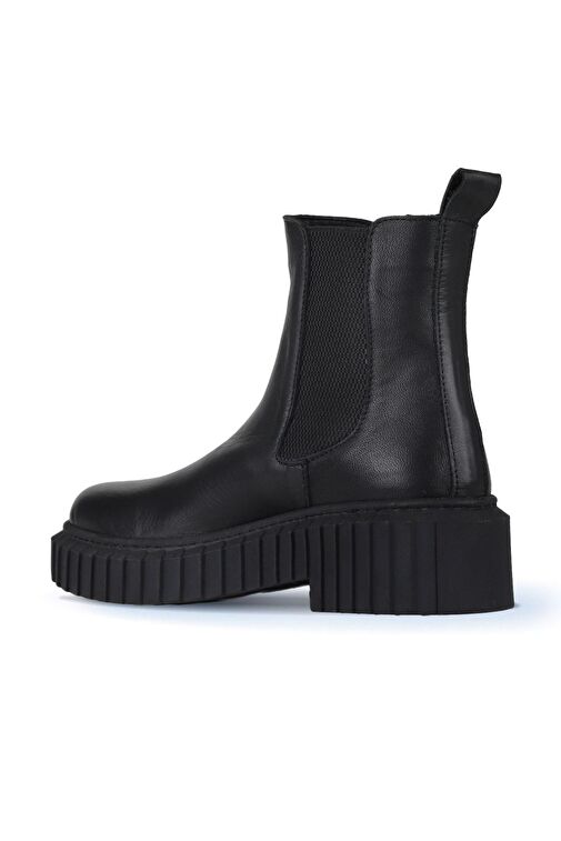 Bueno Shoes Siyah Deri Kadın Topuklu Bot 01wz6306 - Görsel 5