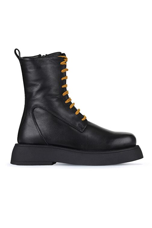 Bueno Shoes Siyah Sarı Deri Kadın Postal 01wz6401 - Görsel 2