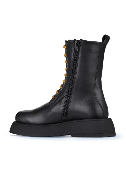 Bueno Shoes Siyah Sarı Deri Kadın Postal 01wz6401 - Görsel 5