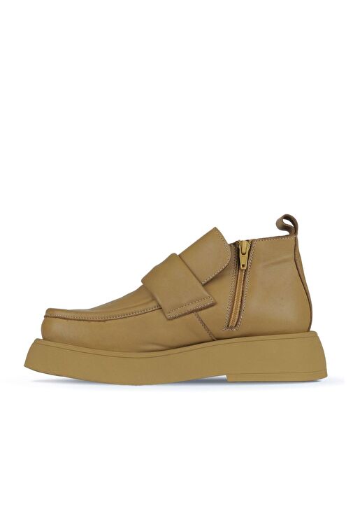 Bueno Shoes Tarçın Deri Kadın Düz Bot 01wz6402 - Görsel 4