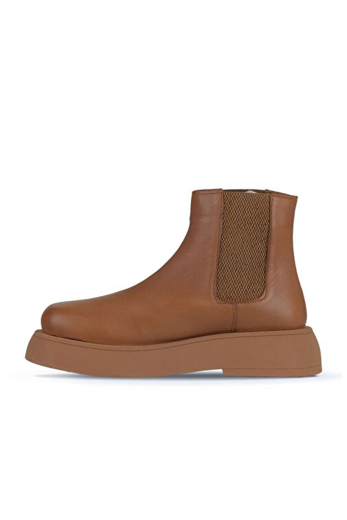 Bueno Shoes Taba Deri Kadın Düz Bot 01wz6403 - Görsel 4