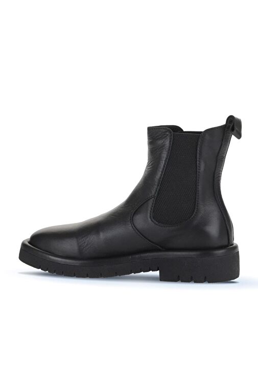Bueno Shoes Siyah Deri Kadın Düz Bot 01wz6702 - Görsel 5