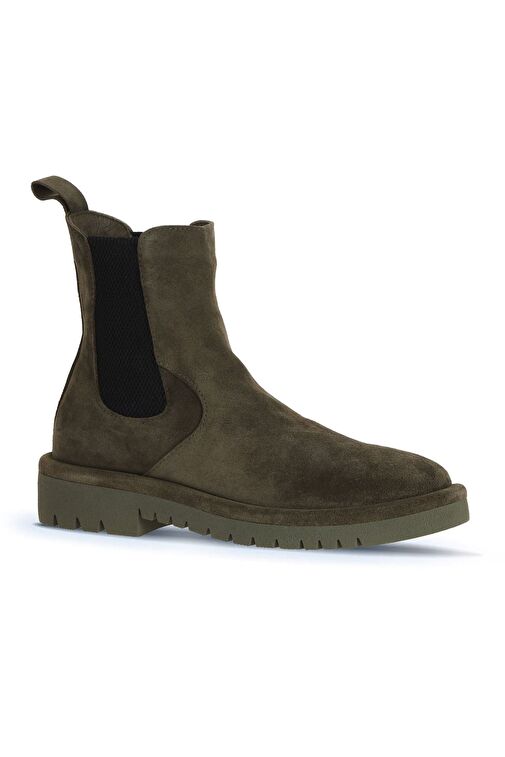 Bueno Shoes Haki Süet Kadın Düz Bot 01wz6702 - Görsel 4