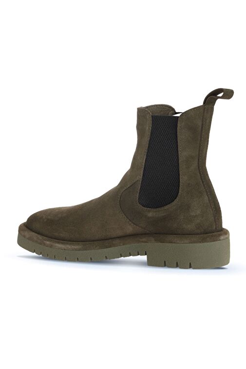 Bueno Shoes Haki Süet Kadın Düz Bot 01wz6702 - Görsel 5