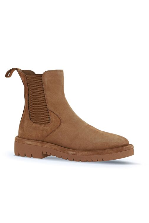 Bueno Shoes Taba Açık Süet Kadın Düz Bot 01wz6702 - Görsel 4
