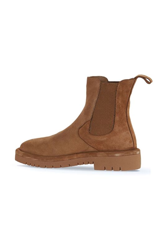 Bueno Shoes Taba Açık Süet Kadın Düz Bot 01wz6702 - Görsel 5