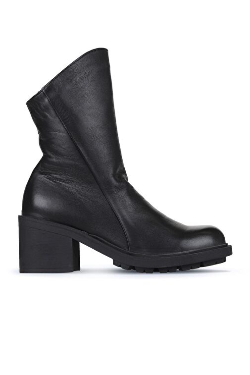 Bueno Shoes Siyah Deri Kadın Topuklu Bot 01wz7905 - Görsel 2