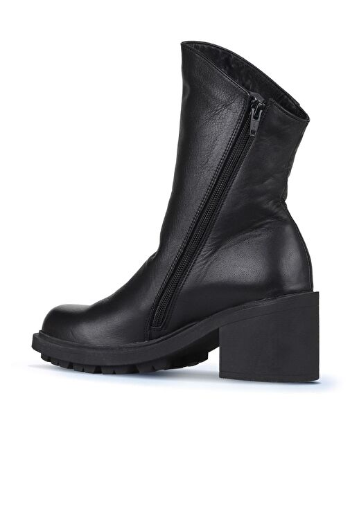 Bueno Shoes Siyah Deri Kadın Topuklu Bot 01wz7905 - Görsel 5