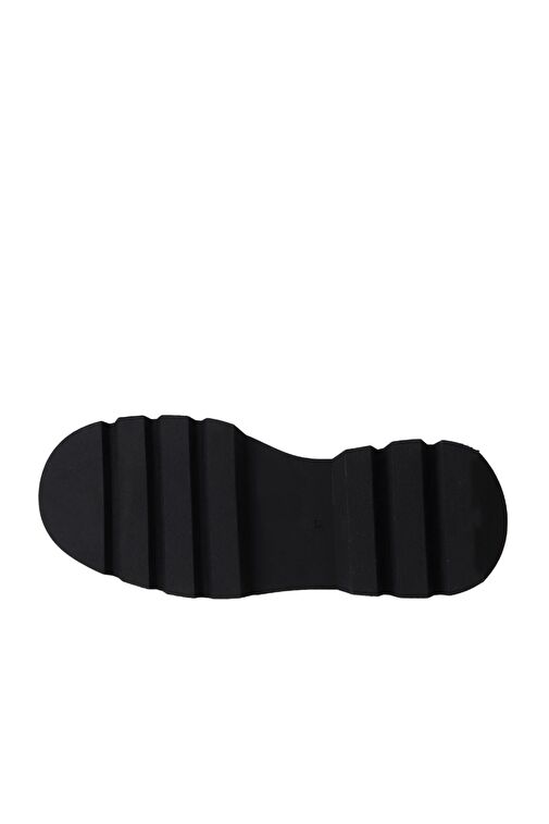 Bueno Shoes Siyah Deri Kadın Dolgu Topuklu Bot 01wz8404 - Görsel 6