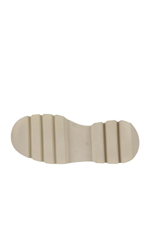 Bueno Shoes Bej Deri Kadın Dolgu Topuklu Bot 01wz8404 - Görsel 6