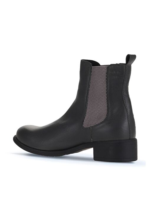 Bueno Shoes Gri Koyu Deri Kadın Topuklu Bot 01wz7404 - Görsel 5