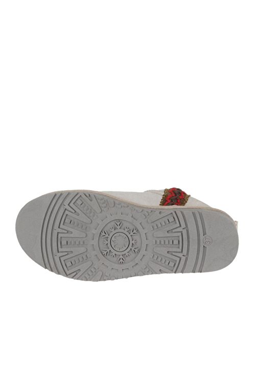 Bueno Shoes Bej Süet Kadın Dolgu Topuklu Bot 05ag2094054 - Görsel 6