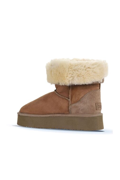 Bueno Shoes Sahra Süet Kadın Dolgu Topuklu Bot 05ag2024054 - Görsel 5