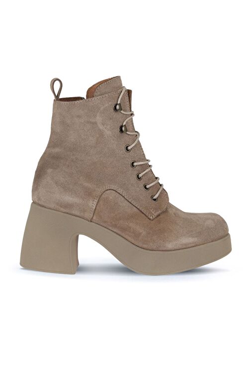 Bueno Shoes Vizon Süet Kadın Topuklu Bot 01wz7001 - Görsel 2