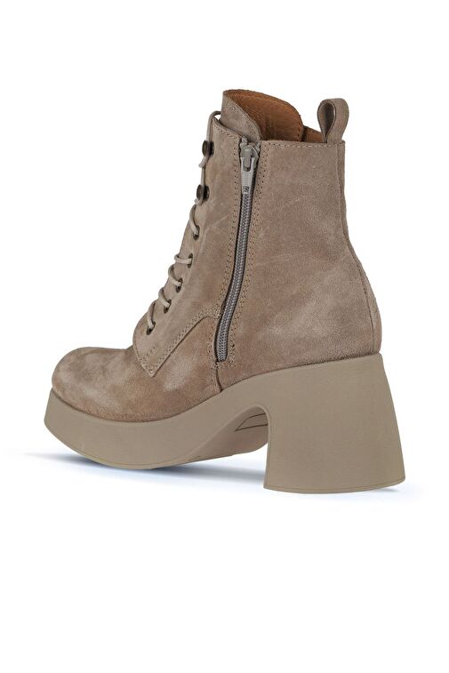 Bueno Shoes Vizon Süet Kadın Topuklu Bot 01wz7001 - Görsel 5