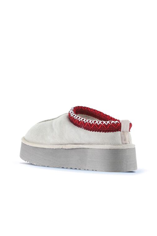 Bueno Shoes Bej Süet Kadın Dolgu Topuklu Bot 05ag6054054 - Görsel 5