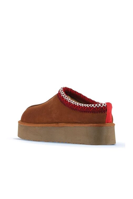 Bueno Shoes Taba Süet Kadın Dolgu Topuklu Bot 05ag6054054 - Görsel 5