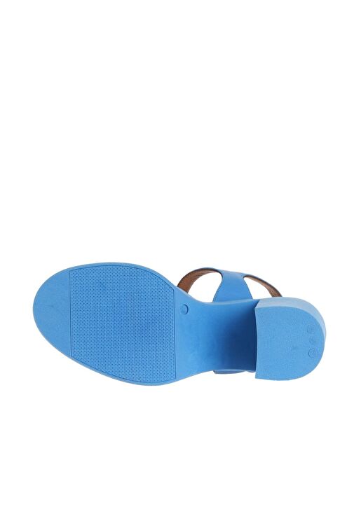 Bueno Shoes Turkuaz Deri Kadın Topuklu Sandalet 01wa1600 - Görsel 6