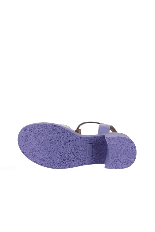 Bueno Shoes Lila Deri Kadın Topuklu Sandalet 01wa1702 - Görsel 6