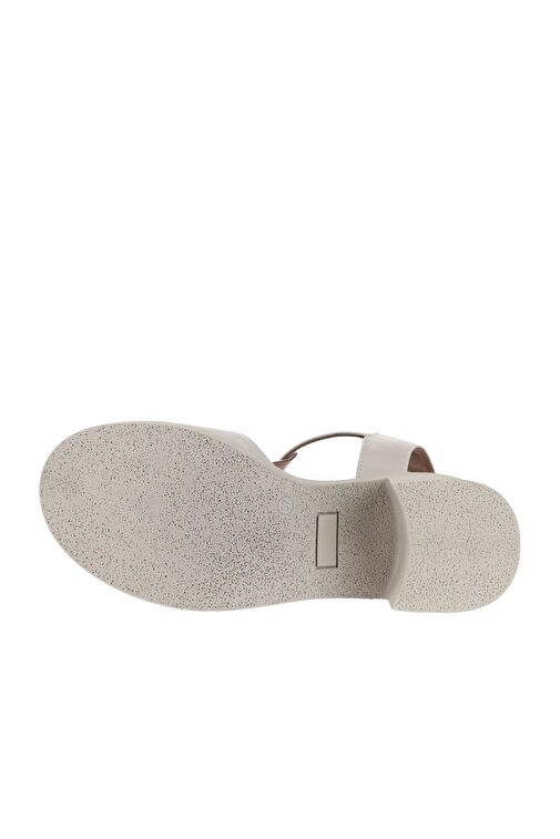 Bueno Shoes Gri Deri Kadın Topuklu Sandalet 01wa1702 - Görsel 6