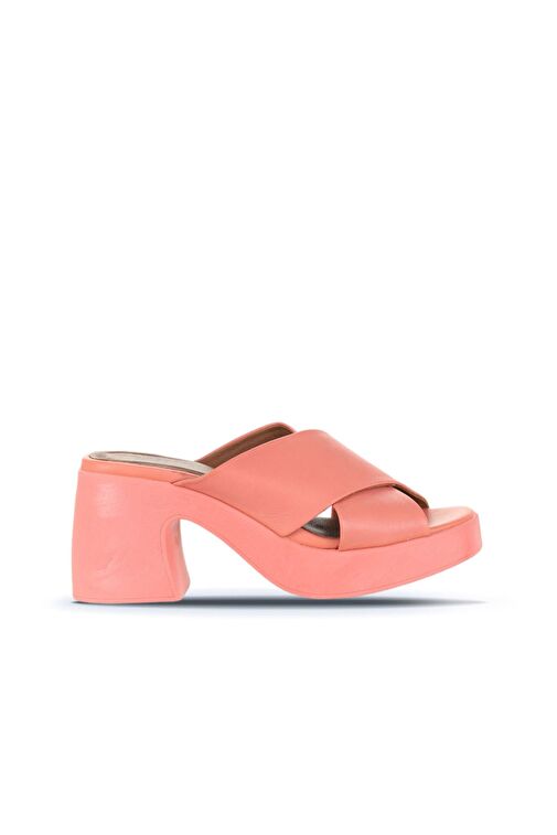 Bueno Shoes Mercan Deri Kadın Topuklu Terlik 01wy12201 - Görsel 5