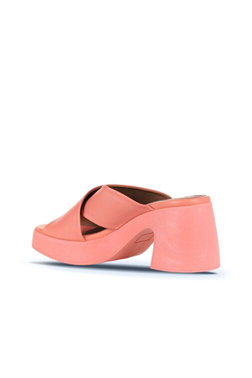 Bueno Shoes Mercan Deri Kadın Topuklu Terlik 01wy12201 - Görsel 2