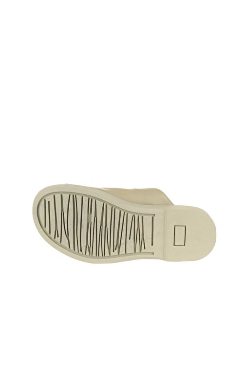 Bueno Shoes Haki Deri Kadın Düz Terlik 01wy2902 - Görsel 6