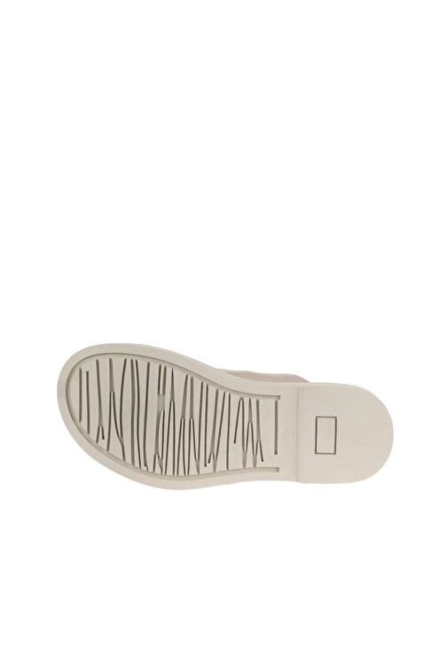 Bueno Shoes Krem Deri Kadın Düz Terlik 01wy2902 - Görsel 6