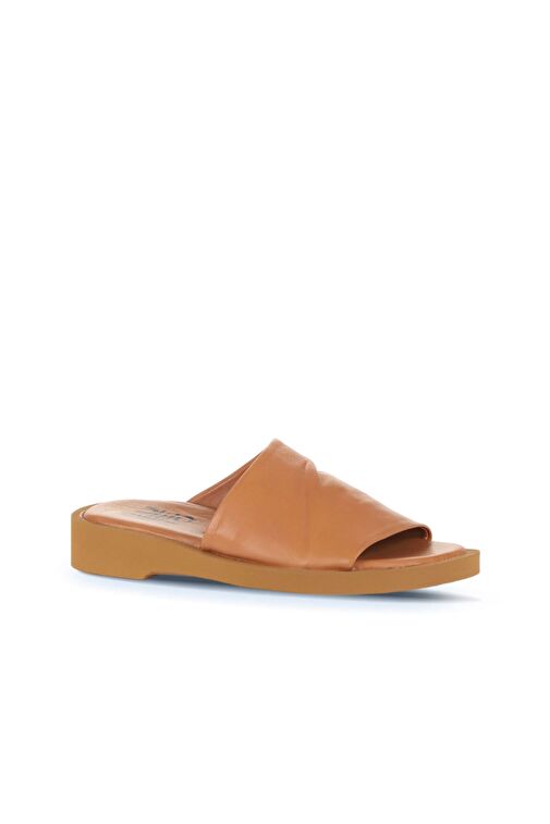 Bueno Shoes Taba Deri Kadın Düz Terlik 01wy2902 - Görsel 3