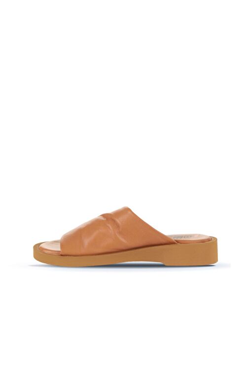 Bueno Shoes Taba Deri Kadın Düz Terlik 01wy2902 - Görsel 4