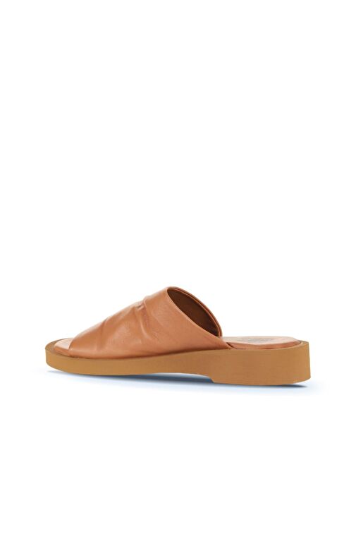 Bueno Shoes Taba Deri Kadın Düz Terlik 01wy2902 - Görsel 5