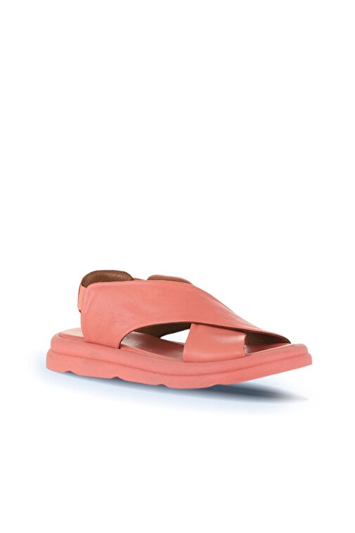 Bueno Shoes Mercan Deri Kadın Düz Sandalet 01wa2603 - Görsel 3