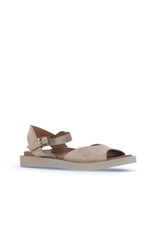 Bueno Shoes Kum Alf Süet Kadın Düz Sandalet 01wa5403 - Görsel 3