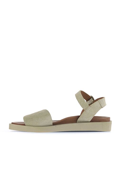 Bueno Shoes Yeşil Alf Süet Kadın Düz Sandalet 01wa5407 - Görsel 4