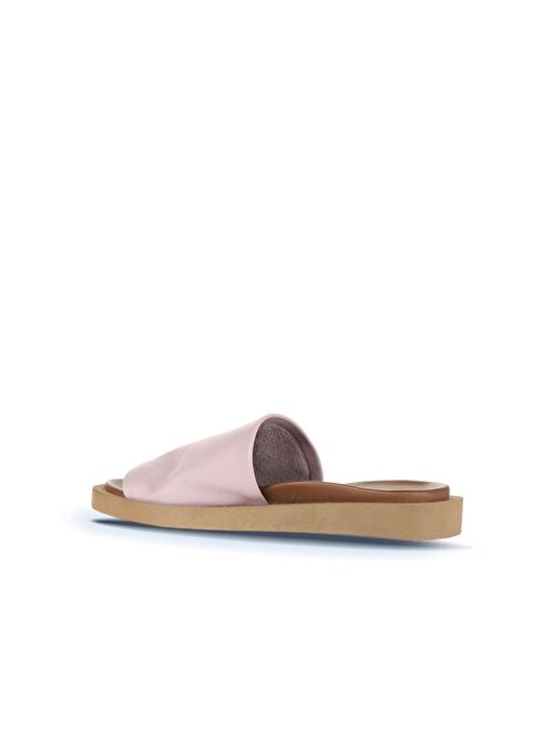 Bueno Shoes Pembe Açık Deri Kadın Düz Terlik 01wq9103 - Görsel 5