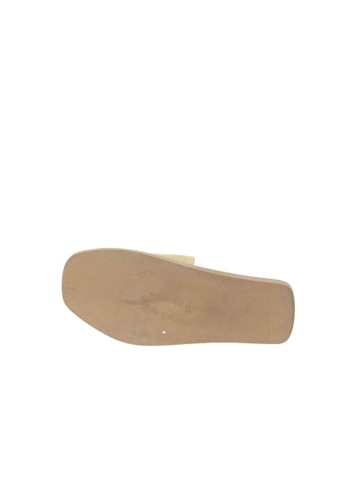 Bueno Shoes Sarı Açık Deri Kadın Düz Terlik 01wq9103 - Görsel 6