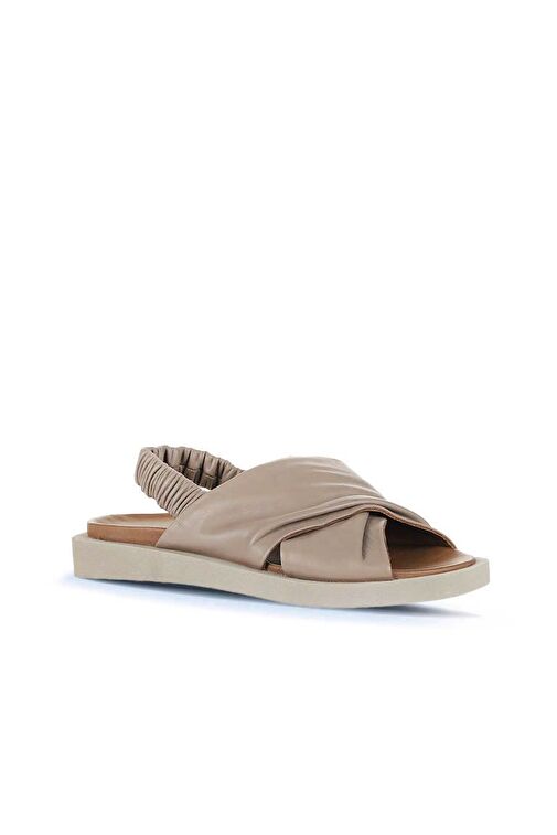 Bueno Shoes Gri Deri Kadın Sandalet 01wu3309 - Görsel 3