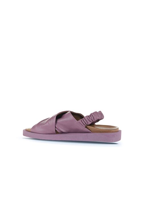 Bueno Shoes Mor Deri Kadın Sandalet 01wu3309 - Görsel 5