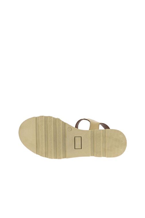 Bueno Shoes Sarı Açık Deri Kadın Dolgu Topuklu Sandalet 01wa0507 - Görsel 6