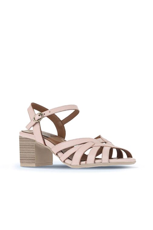 Bueno Shoes Pudra Deri Kadın Topuklu Sandalet 01wa2800 - Görsel 3