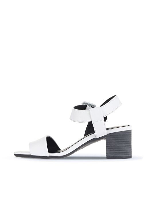 Bueno Shoes Beyaz Deri Kadın Topuklu Ayakkabı 01wa2805 - Görsel 4