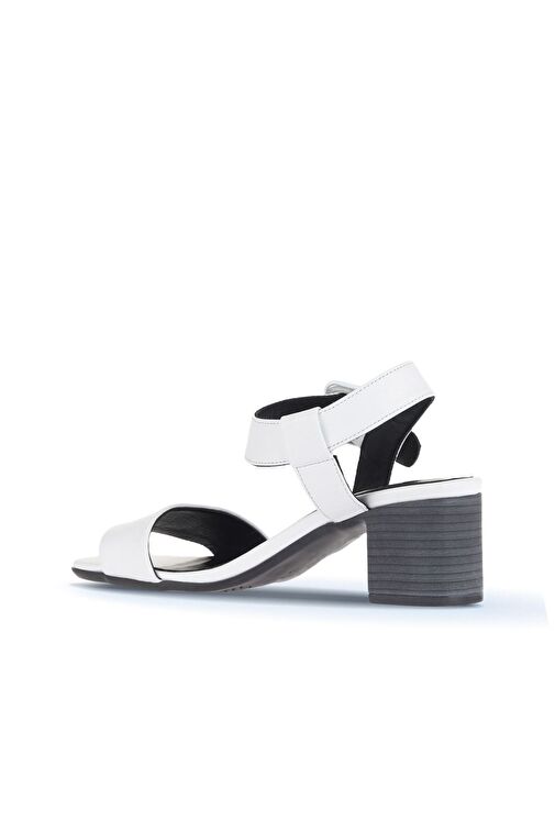 Bueno Shoes Beyaz Deri Kadın Topuklu Ayakkabı 01wa2805 - Görsel 5