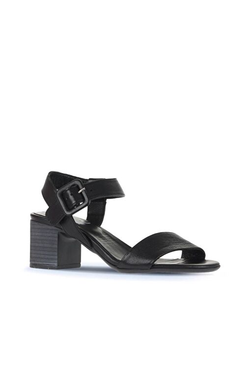 Bueno Shoes Siyah Deri Kadın Topuklu Ayakkabı 01wa2805 - Görsel 3