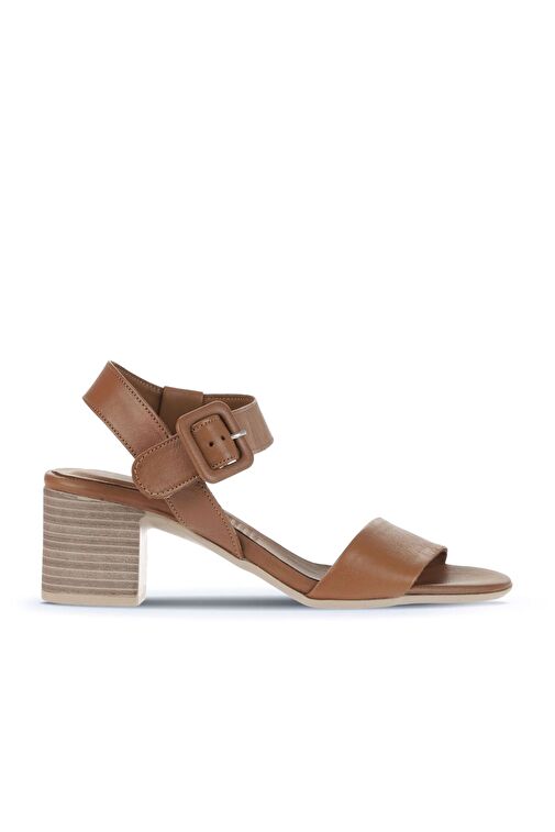 Bueno Shoes Kahverengi Deri Kadın Topuklu Ayakkabı 01wa2805 - Görsel 2